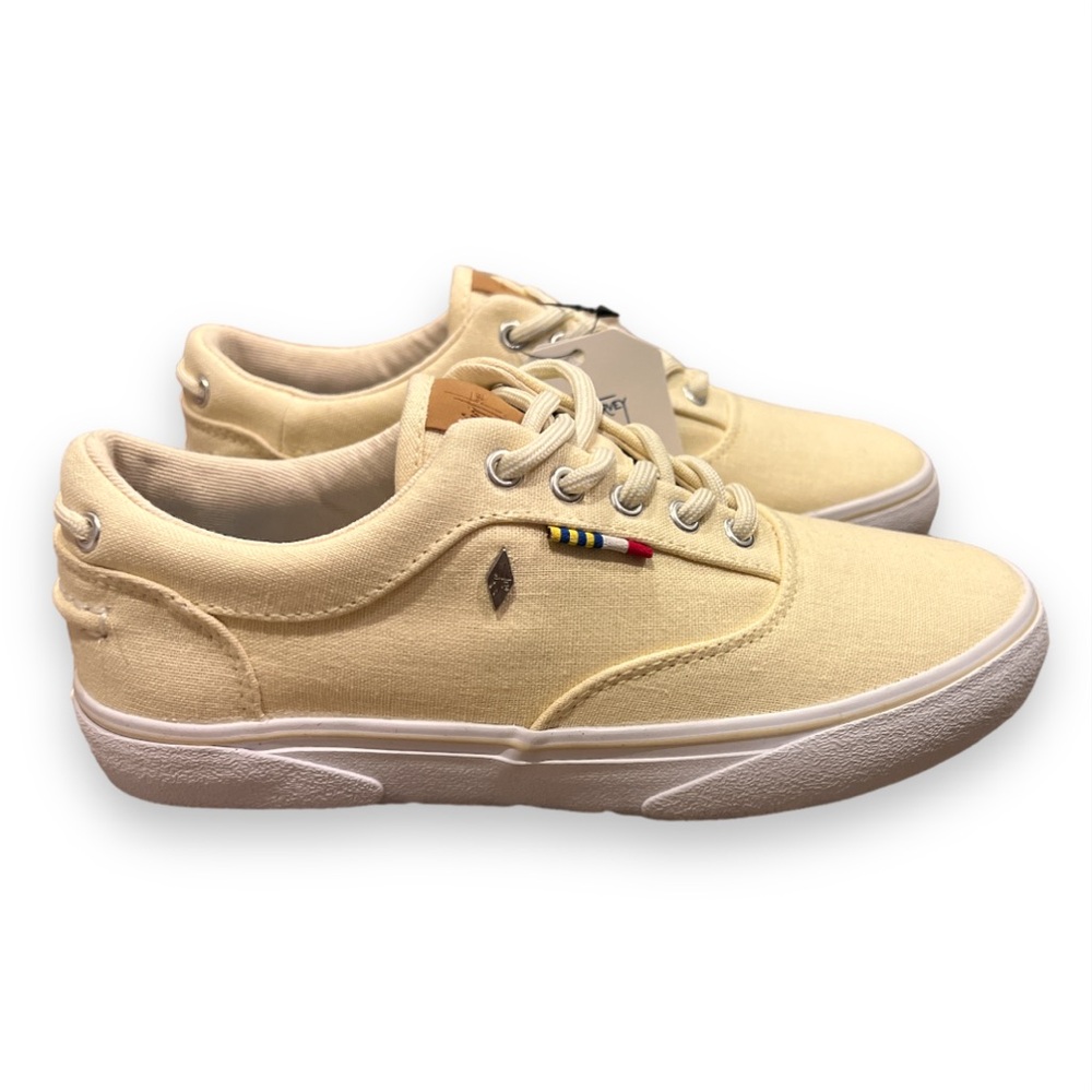 Guy Harvey Women's Atlantic Linen Shoes | US Size 6 - Eur36 | Yellow/White | $25